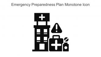 Emergency Preparedness Plan Monotone Icon In Powerpoint Pptx Png And Editable Eps Format