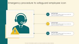 Emergency Procedure To Safeguard Employee Icon