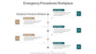 Emergency Procedures Workplace In Powerpoint And Google Slides Cpb