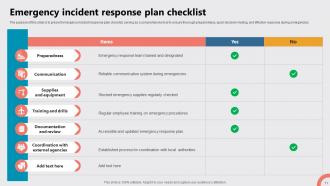 Emergency Response Plan Powerpoint Ppt Template Bundles DTE Image Adaptable