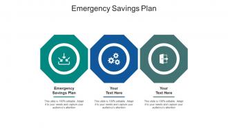Emergency savings plan ppt powerpoint presentation slides graphics tutorials cpb