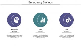 Emergency Savings Ppt Powerpoint Presentation Outline Deck Cpb