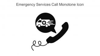 Emergency Services Call Monotone Icon In Powerpoint Pptx Png And Editable Eps Format