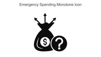 Emergency Spending Monotone Icon In Powerpoint Pptx Png And Editable Eps Format