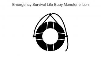 Emergency Survival Life Buoy Monotone Icon In Powerpoint Pptx Png And Editable Eps Format