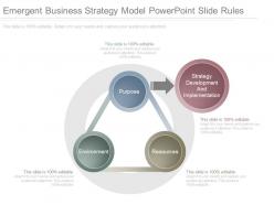 Emergent Business Strategy Model Powerpoint Slide Rules
