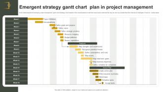 Emergent Strategy Gantt Chart Plan In Project Management