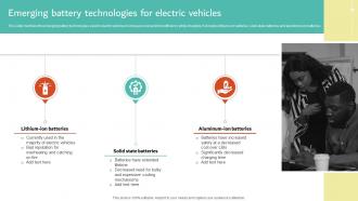 Emerging Battery Technologies For Electric Vehicles Electric Vehicles Future Of Transportation Industry