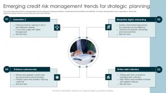 Emerging Credit Risk Management Trends For Strategic Planning
