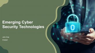 Emerging Cyber Security Technologies In Financial Services PPT Template AT