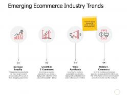 Emerging ecommerce industry trends growth a531 ppt powerpoint presentation outline guide