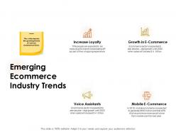 Emerging ecommerce industry trends ppt powerpoint presentation themes