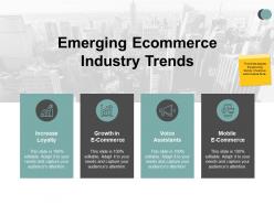 Emerging ecommerce industry trends voice assistants ppt powerpoint presentation icon