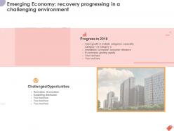 Emerging economy recovery progressing in a challenging environment ppt powerpoint presentation