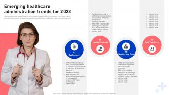 Emerging Healthcare Administration Trends For 2023 Functional Areas Of Medical