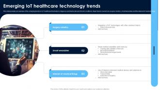 Emerging IoT Healthcare Technology Monitoring Patients Health Through IoT Technology IoT SS V