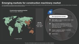 Emerging Markets For Construction Machinery Market FIO SS