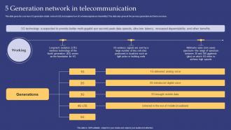 Emerging Technologies 5 Generation Network In Telecommunication