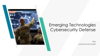 Emerging Technologies Cybersecurity Defense PPT Example AT