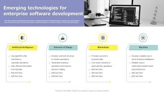 Emerging Technologies For Enterprise Software Development
