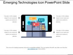 Emerging technologies icon powerpoint slide