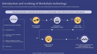 Emerging Technologies Introduction And Working Of Blockchain Technology