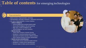 Emerging Technologies Powerpoint Presentation Slides Idea Impressive
