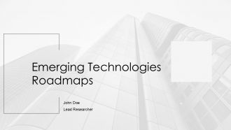 Emerging Technologies Roadmaps PPT Designs AT