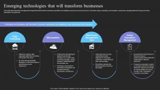Emerging Technologies That Will Transform Businesses Datafication It Ppt File Files