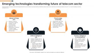 Emerging Technologies Transforming Future Of Telecom Sector FIO SS