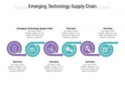 Emerging technology supply chain ppt powerpoint presentation files cpb