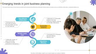 Emerging Trends In Joint Business Planning