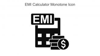 EMI Calculator Monotone Icon In Powerpoint Pptx Png And Editable Eps Format