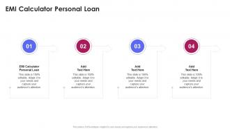 Emi Calculator Personal Loan In Powerpoint And Google Slides Cpb