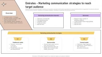 Emirates Marketing Communication Strategies Implementation Of Marketing Communication