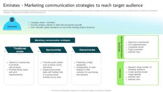 Emirates Marketing Communication Strategies To Reach Strategic Guide For Integrated Marketing