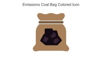 Emissions Coal Bag Colored Icon In Powerpoint Pptx Png And Editable Eps Format