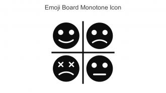 Emoji Board Monotone Icon In Powerpoint Pptx Png And Editable Eps Format