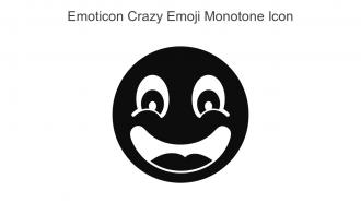 Emoticon Crazy Emoji Monotone Icon In Powerpoint Pptx Png And Editable Eps Format