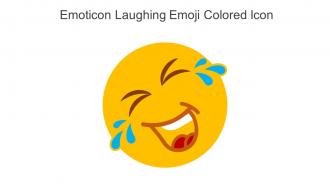 Emoticon Laughing Emoji Colored Icon In Powerpoint Pptx Png And Editable Eps Format