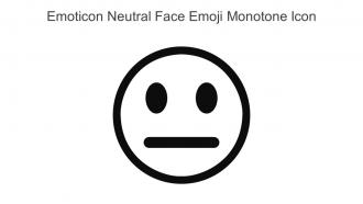 Emoticon Neutral Face Emoji Monotone Icon In Powerpoint Pptx Png And Editable Eps Format