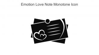 Emotion Love Note Monotone Icon In Powerpoint Pptx Png And Editable Eps Format