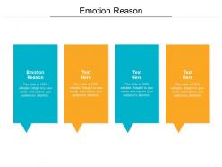 Emotion reason ppt powerpoint presentation model graphics tutorials cpb