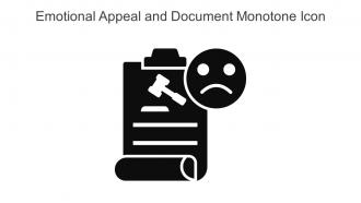 Emotional Appeal And Document Monotone Icon In Powerpoint Pptx Png And Editable Eps Format