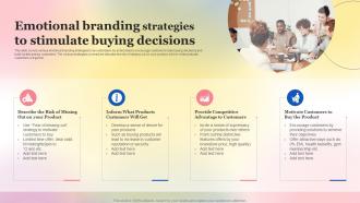 Emotional Branding Strategies To Stimulate Buying Decisions