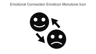Emotional Connection Emoticon Monotone Icon In Powerpoint Pptx Png And Editable Eps Format