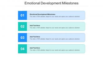 Emotional Development Milestones In Powerpoint And Google Slides Cpb