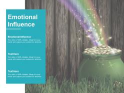 Emotional influence ppt powerpoint presentation gallery display cpb
