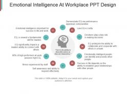 Emotional intelligence at workplace ppt design