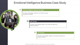 Emotional Intelligence Business Case Study In Powerpoint And Google Slides Cpb